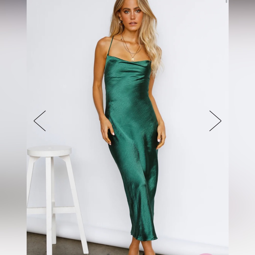 Midi Satin Dress. Worn once!